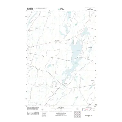 2011 Map of Togus Pond, 2011 Print