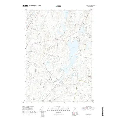 2021 Map of Togus Pond, 2021 Print