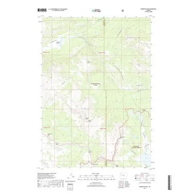 2017 Map of Togwotee Pass, 2017 Print