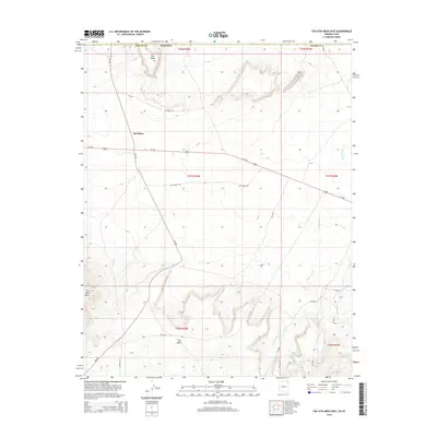 2014 Map of Toh Atin Mesa East, 2014 Print