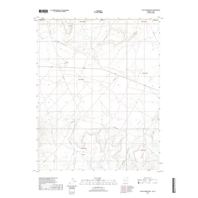 2018 Map of Toh Atin Mesa East, 2018 Print