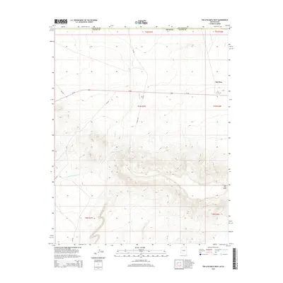 2014 Map of Toh Atin Mesa West, 2014 Print