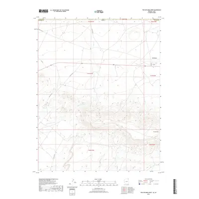 2018 Map of Toh Atin Mesa West, 2018 Print