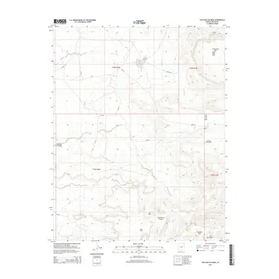 2014 Map of Toh Chin Lini Mesa, 2014 Print