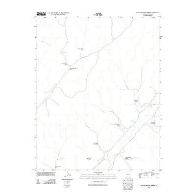 2011 Map of Toh Ne Zhonnie Spring, 2011 Print