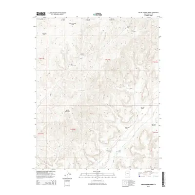 2014 Map of Toh Ne Zhonnie Spring, 2014 Print
