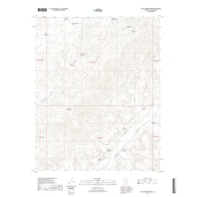 2018 Map of Toh Ne Zhonnie Spring, 2018 Print