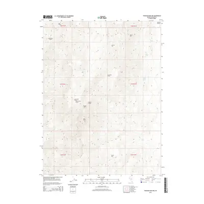 2014 Map of Tohakum Peak NW, 2014 Print