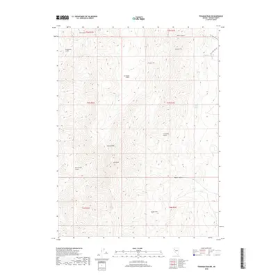 2018 Map of Tohakum Peak NW, 2018 Print