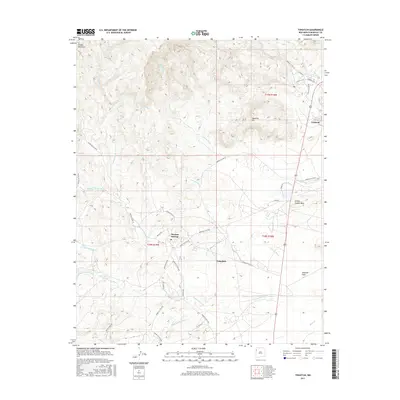 2017 Map of Tohatchi, 2017 Print