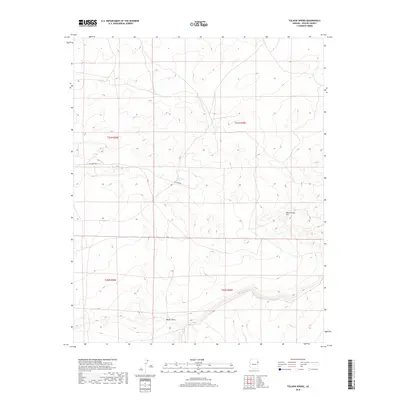 2018 Map of Tolapai Spring, 2018 Print