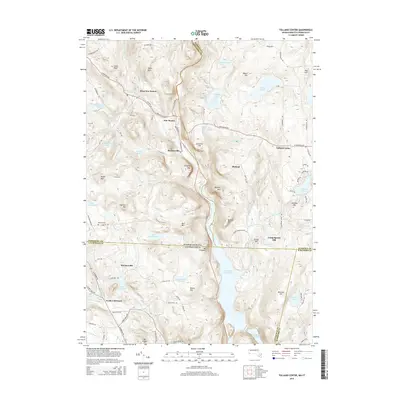 2015 Map of Tolland Center, 2015 Print