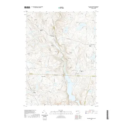 2021 Map of Tolland Center, 2021 Print