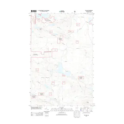 2013 Map of Tom Lake, 2013 Print