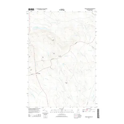 2014 Map of Tomah Mountain, 2014 Print