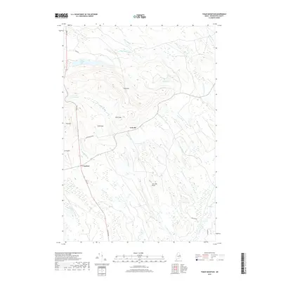 2018 Map of Tomah Mountain, 2018 Print
