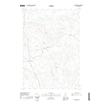 2021 Map of Tomah Mountain, 2021 Print