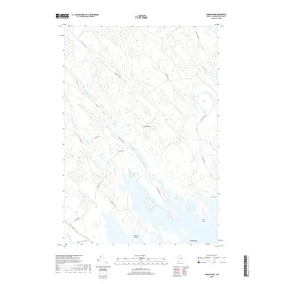 2018 Map of Tomah Ridge, 2018 Print