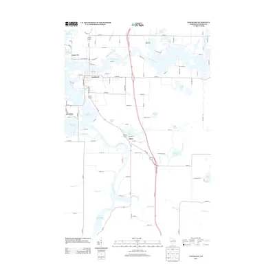 2013 Map of Tomahawk, 2013 Print