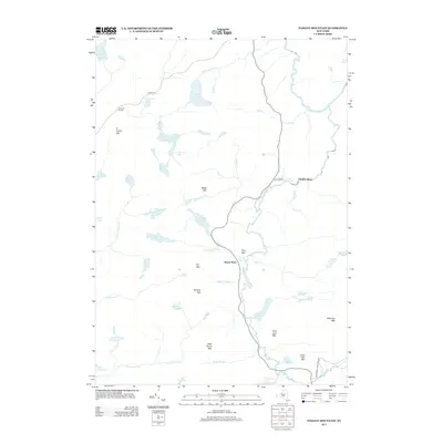 2013 Map of Tomany Mountain, 2013 Print