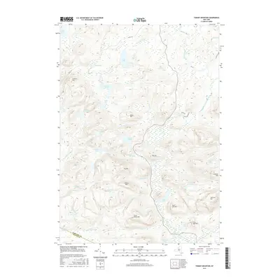 2016 Map of Tomany Mountain, 2016 Print