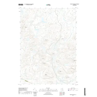 2019 Map of Tomany Mountain, 2019 Print