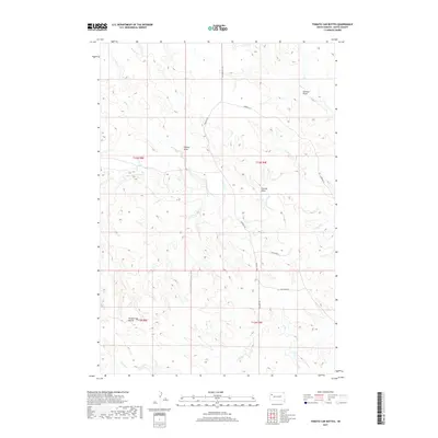 2017 Map of Tomato Can Buttes, 2017 Print