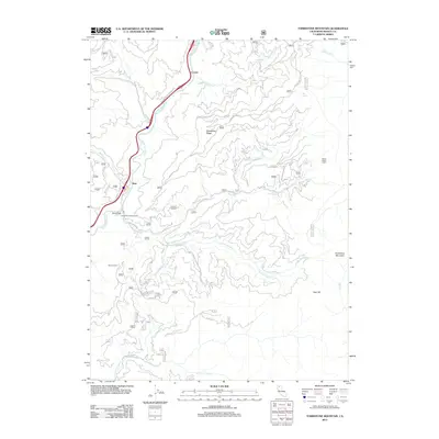 2012 Map of Tombstone Mountain, 2012 Print