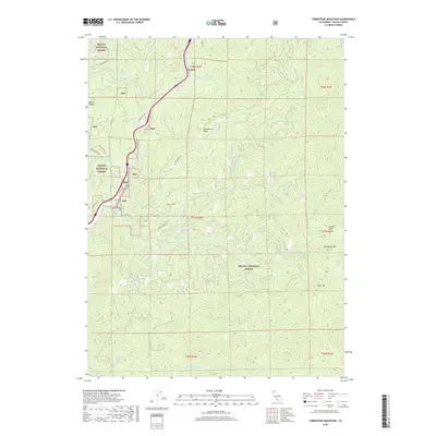2018 Map of Tombstone Mountain, 2018 Print