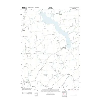 2013 Map of Tomhannock, 2013 Print