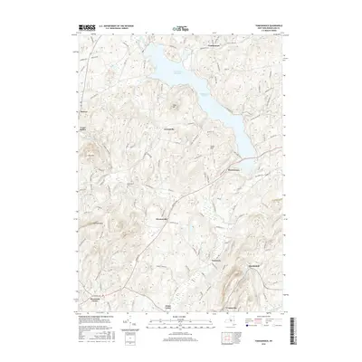 2016 Map of Tomhannock, 2016 Print