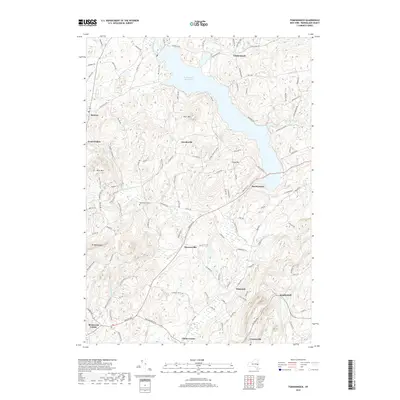 2019 Map of Tomhannock, 2019 Print