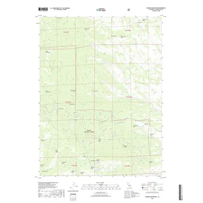 2018 Map of Tomhead Mountain, 2018 Print