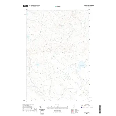 2021 Map of Tomhegan Pond, 2021 Print