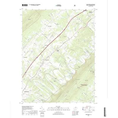 2019 Map of Toms Brook, 2019 Print