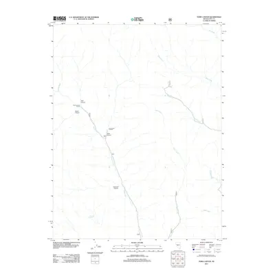 2011 Map of Toms Canyon, 2011 Print