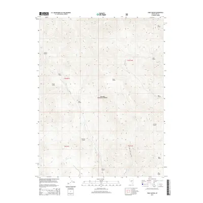 2014 Map of Toms Canyon, 2014 Print