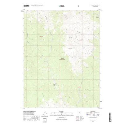 2018 Map of Toms Canyon, 2018 Print
