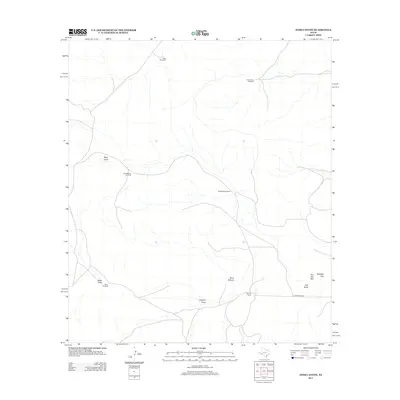 2012 Map of Toms Canyon, 2012 Print