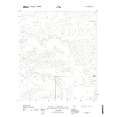 2019 Map of Toms Canyon, 2019 Print