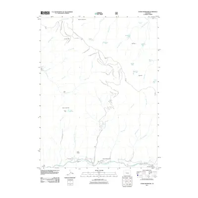 2011 Map of Toner Reservoir, 2011 Print