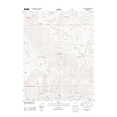 2013 Map of Toner Reservoir, 2013 Print
