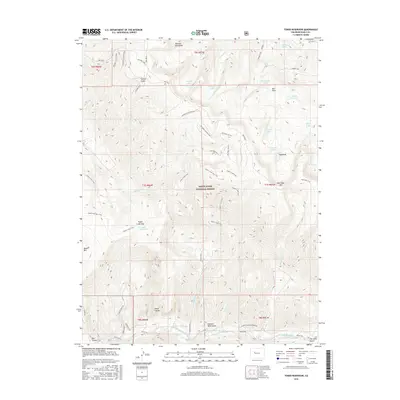 2016 Map of Toner Reservoir, 2016 Print