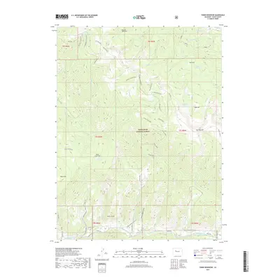 2019 Map of Toner Reservoir, 2019 Print