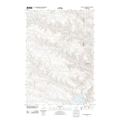 2011 Map of Tongue River Dam, 2011 Print