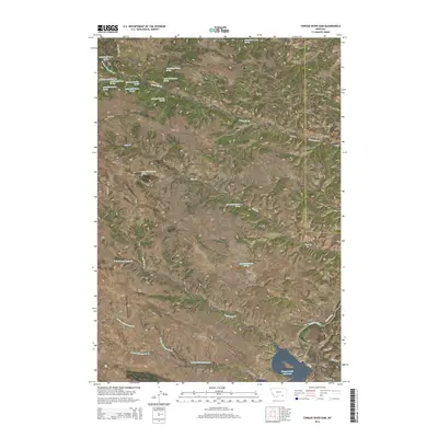 2014 Map of Tongue River Dam, 2014 Print