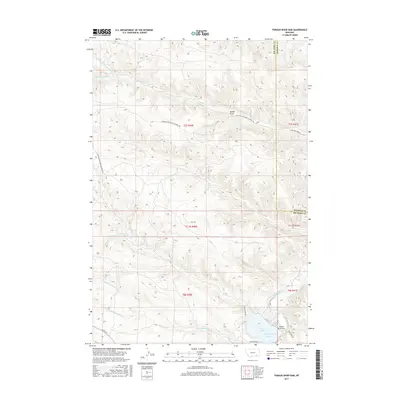 2017 Map of Tongue River Dam, 2017 Print