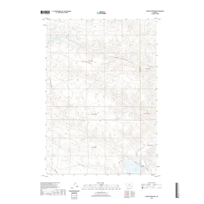 2020 Map of Tongue River Dam, 2020 Print