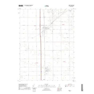 2018 Map of Tonica, 2018 Print