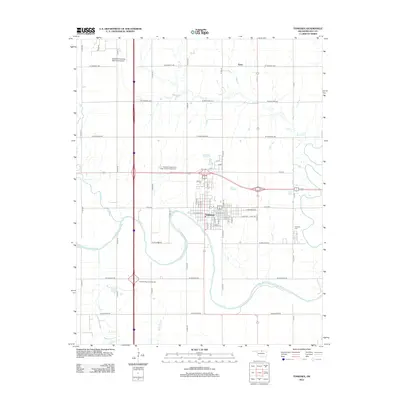 2012 Map of Tonkawa, 2012 Print
